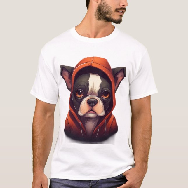 Hoodie Frenchie: Zu Coole Pelzschule! T-Shirt (Vorderseite)
