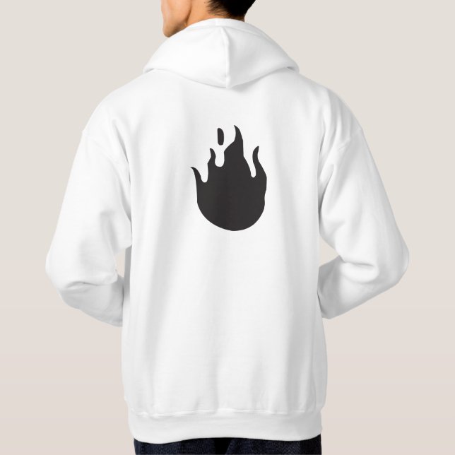 Hoodie Gang Hooded Sweatshirt in White (Rückseite)