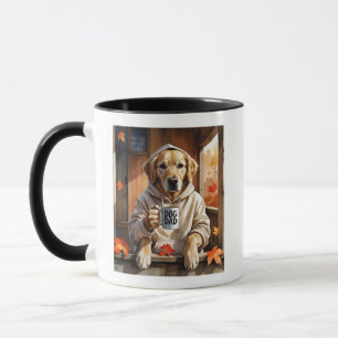 Hoodie + Golden - Hund Lover Herbst Kunst, Dichtun Tasse