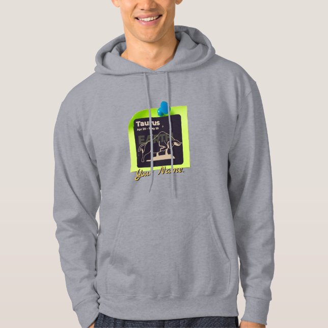 Hoodie H02 #PinnedMyZodiac! Taurus (Vorderseite)