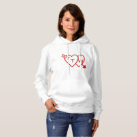 Hoodie - Herz mit Pfeil