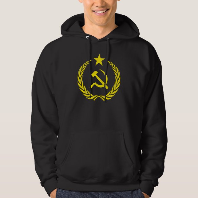 Hoodie-kalter Kriegs-Kommunist-Flagge Hoodie (Vorderseite)