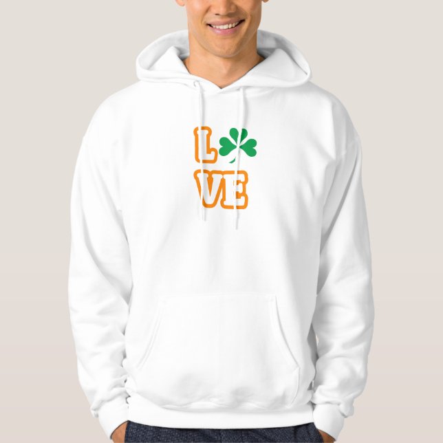 Hoodie "LIEBE" (SAINT PATRICK'S EDITION) (Vorderseite)