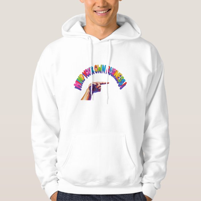 Hoodie Men's Statement Hoodie - Bold & Empowering (Vorderseite)