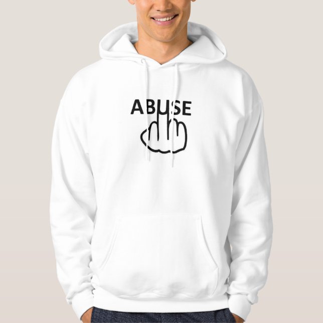 Hoodie Missbrauch ist fürchterlich (Vorderseite)