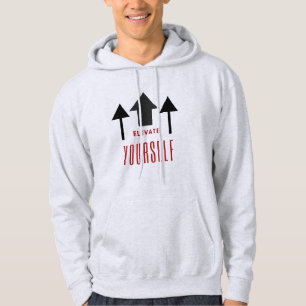 Hoodie mit aufwärts gerichteten Pfeilen erhöhen