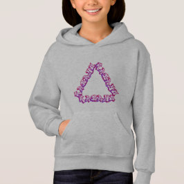 Hoodie mit Dreieck-Typografie