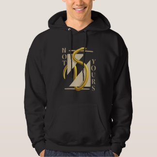 Hoodie mit goldenem Schlangendesign "nicht deins"