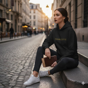 Hoodie mit individuellem Namen, kuschelig und stil