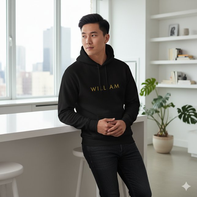 Hoodie mit individuellem Namen - stilvoll für Männ (Custom Name Hoodie Cozy Stylish Wear Men)