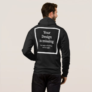 Hoodie mit Reissverschluß - Druck hinten