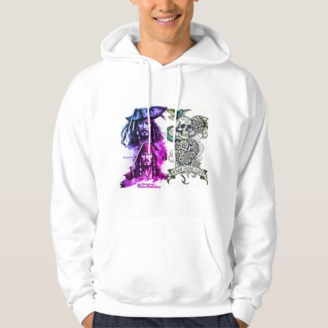 Hoodie mit Tätowierdesign . (Vorderseite)