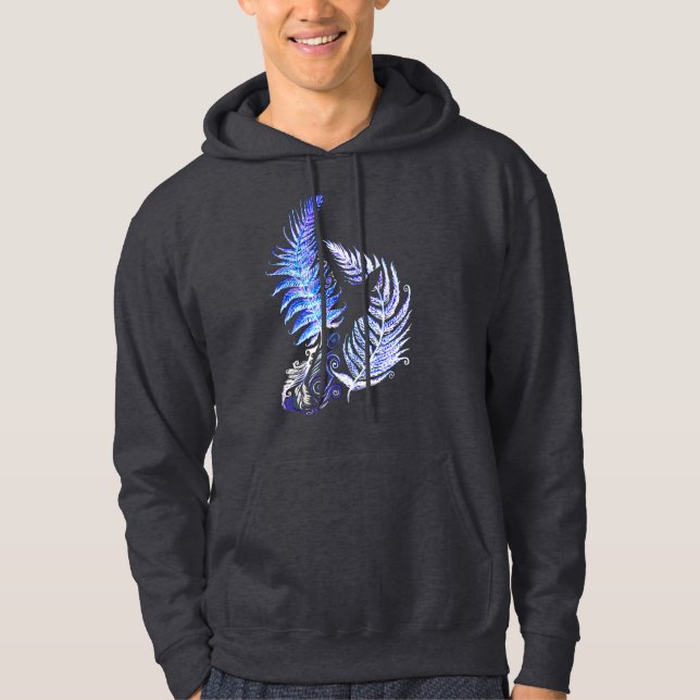 Hoodie New Zealand Fern Design (Vorderseite)