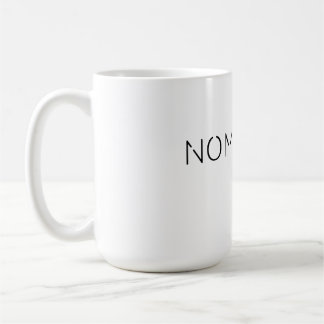 Hoodie Nomadism Records Schwarzes Logo Kaffeetasse