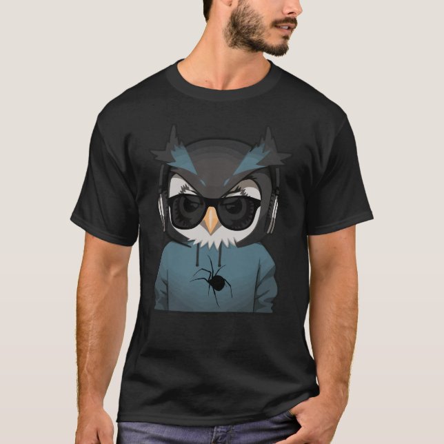 Hoodie Owl T-Shirt (Vorderseite)