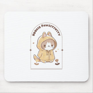 Hoodie Pawsitivity Mousepad
