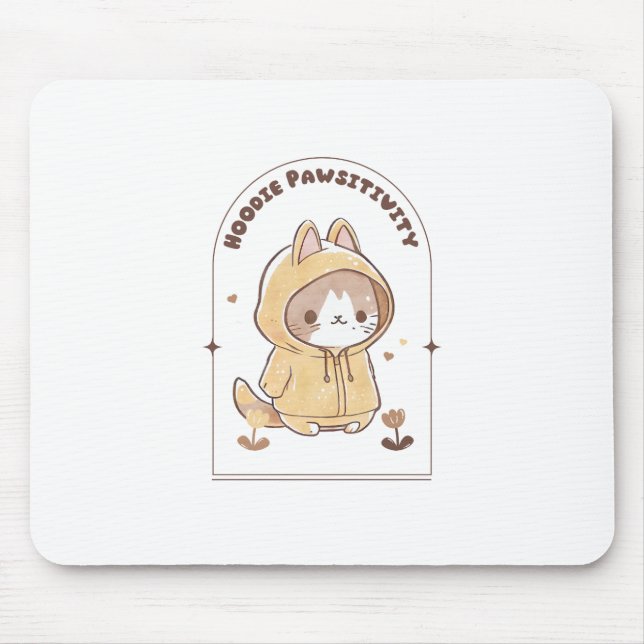 Hoodie Pawsitivity Mousepad (Vorne)