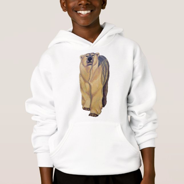 Hoodie Polar Bear Kid's Hoodie Polar Bear Hoodie S (Vorderseite)