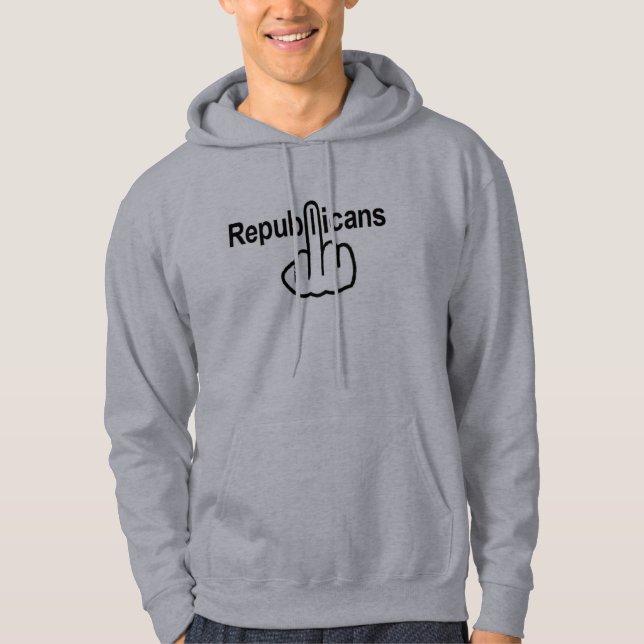 Hoodie Republikaner Drehte (Vorderseite)