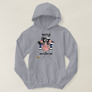 Hoodie "Schweine 'r uns" "Blaue Linie Speck Crew"