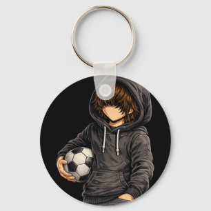 Hoodie-Stil Rock On Fußball Fußll Schlüsselanhänger