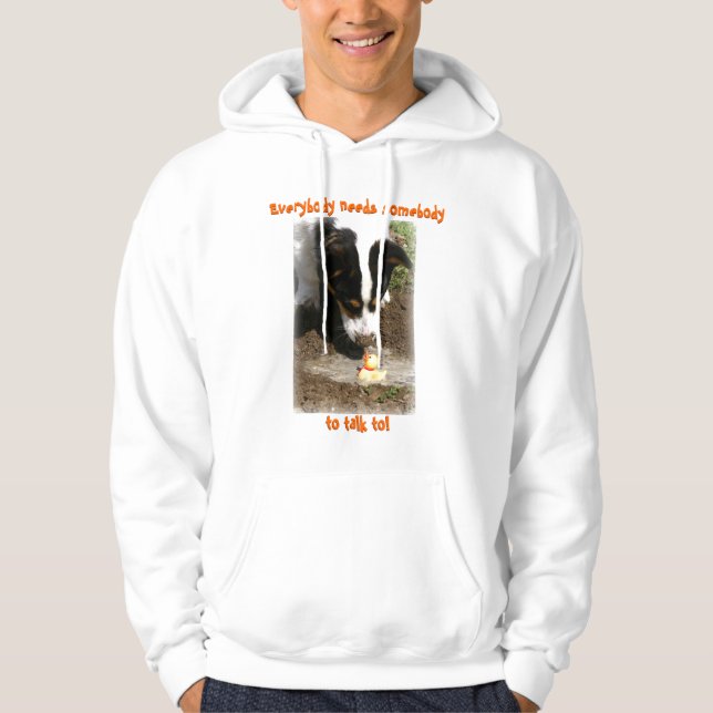 Hoodie: Welsh Corgi und Rubber Ducky Hoodie (Vorderseite)