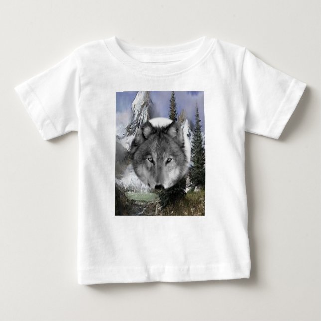 Hoodie Wolves Toddlers Baby T-shirt (Vorderseite)