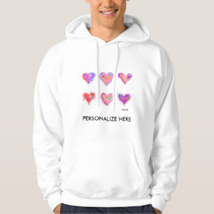 Hoodies, Sweats - Pop Art Crazy Herzen 2 Hoodie