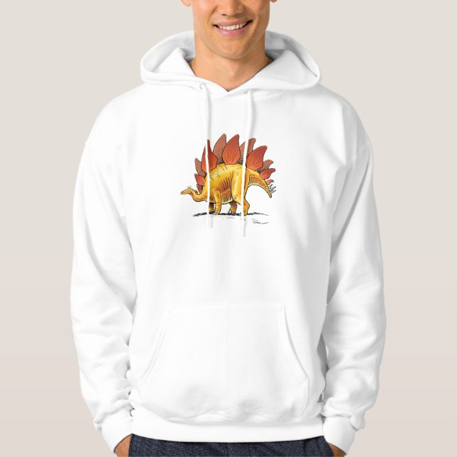 Hoodiestegosaurus-Cartoon-Dinosaurier Hoodie (Vorderseite)