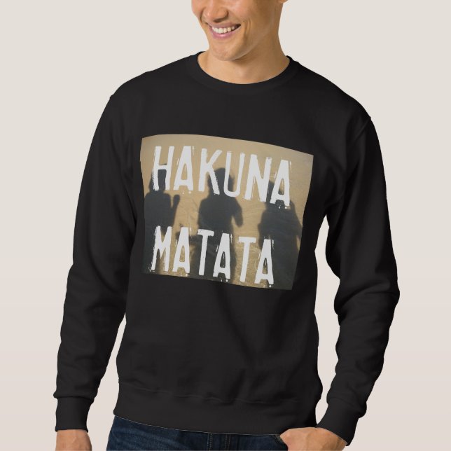 Hoodless Strickjacke HAKUNA MATATA Sweatshirt (Vorderseite)