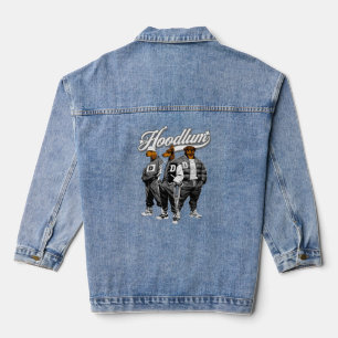 Hoodlum Pack - Streetwear Dog Gang Grafisches T-Sh Jeansjacke