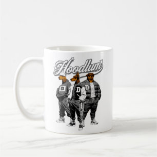Hoodlum Pack - Streetwear Dog Gang Grafisches T-Sh Kaffeetasse