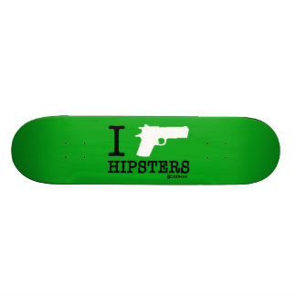 Hoodman "ich schieße Hipster-" Grün Skateboard