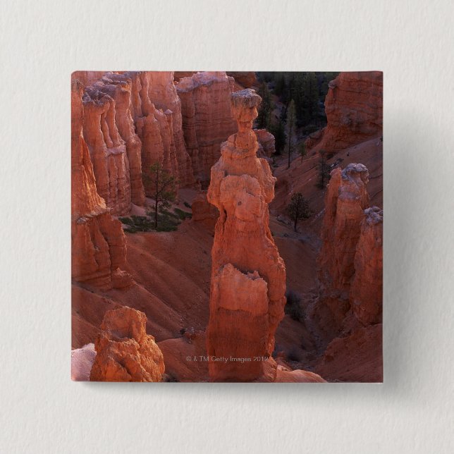 Hoodoo der Hammer des Thors auf Navajo-Spur Button (Vorderseite)