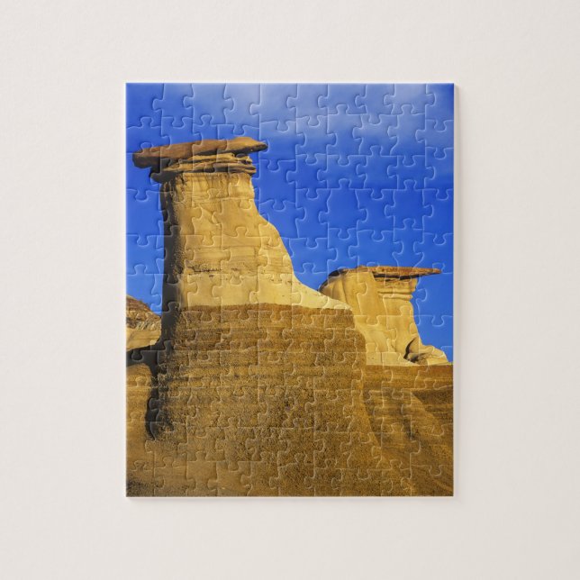 Hoodoos bei Drumheller Alberta, Kanada 2 Puzzle (Vertikal)