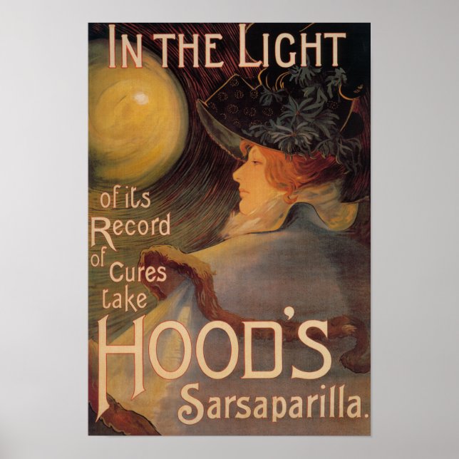 Hood's Sarsaparilla Promotionposter Poster (Vorne)
