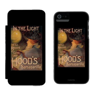 Hood's Sarsaparilla-Werbeplakat Incipio Watson™ iPhone 5 Geldbörsen Hülle