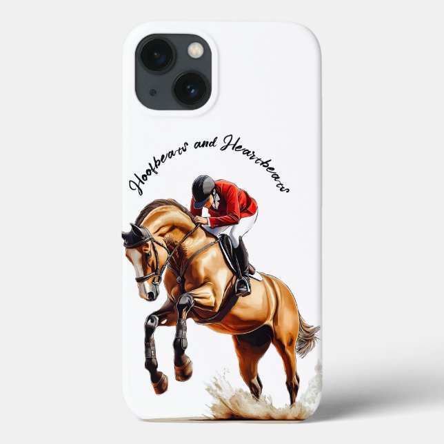 Hoofbeats und Herzschläge. Rasse. Jockey. Pferd Case-Mate iPhone Hülle (Rückseite)