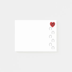 Hoofdrucke an mein Herz Post-it Klebezettel