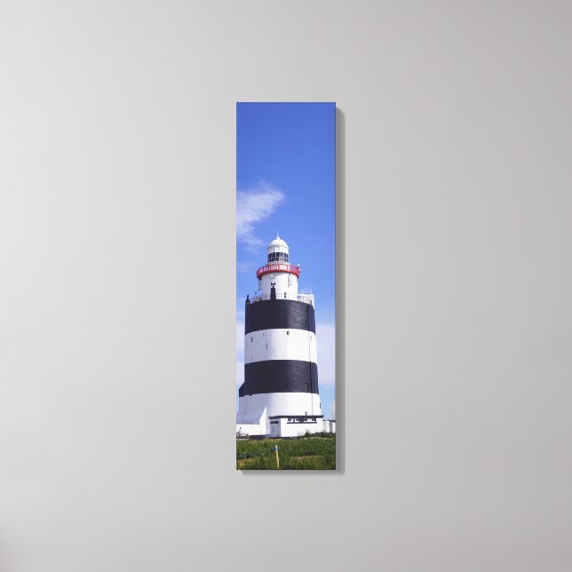 Hook Head Lighthouse Außenansicht Vertikale Leinwa Leinwanddruck (Vorderseite)