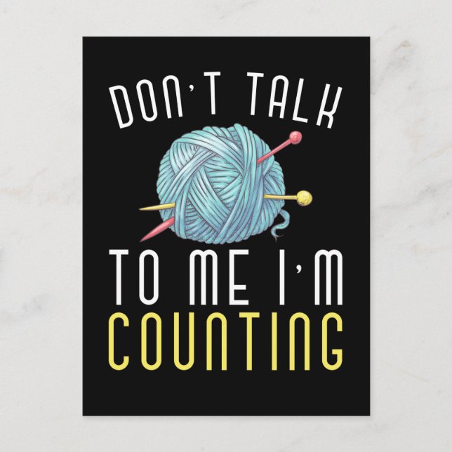 Hook Hobby Crafting Yarn Lover Postkarte (Vorderseite)