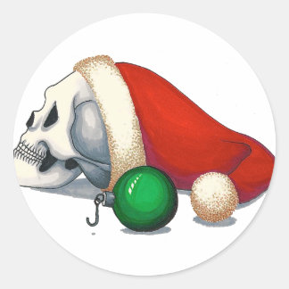 Hook Holiday Cards Runder Aufkleber