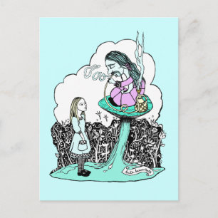 Hookah Rauchen Raupe Postkarte