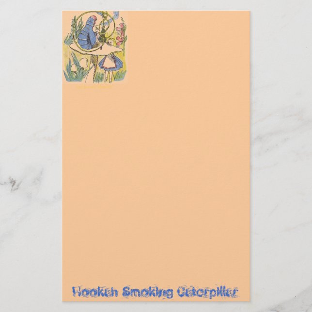 Hookah-rauchende Raupe Briefpapier (Vorderseite)