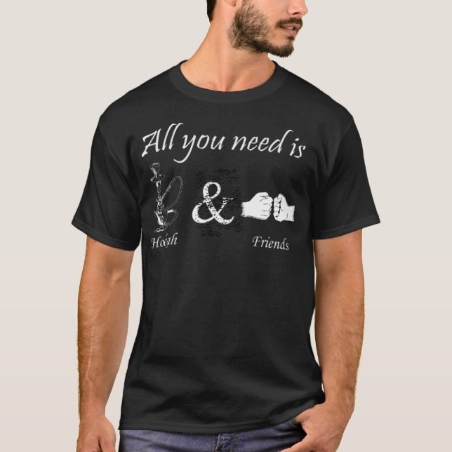 Hookah und Spaß T-Shirt (Vorderseite)