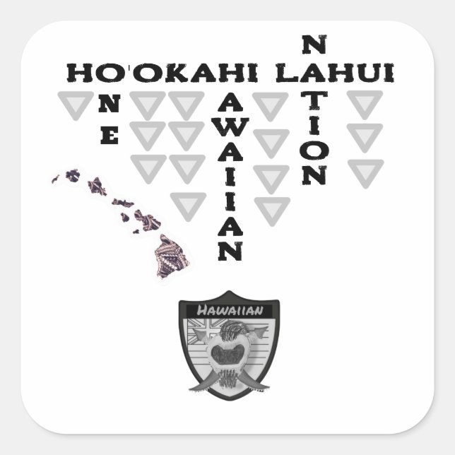 Ho'okahi Lahui Aufkleber (Vorderseite)