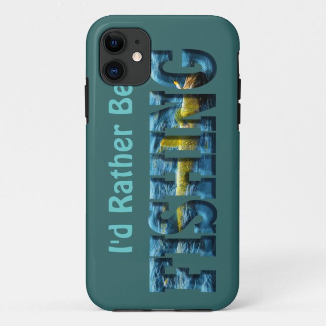 Hooked Fish Walleye, Pickerel Fishing Design Case-Mate iPhone Hülle (Rückseite)