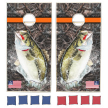 Hooked Largemouth Bass Fighting