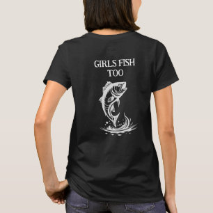 Hooked On Fishing Logo, Personalisierter Angelspor T-Shirt