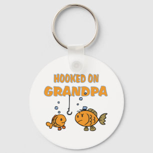 Hooked on Grandpa (Fisch) Schlüsselanhänger